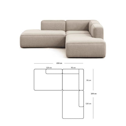 Simple Small Apartment Home Use Two or Three Seater Fabric Sofa Cotton Linen Armless Straight Row Modular Combination Reception Sofa