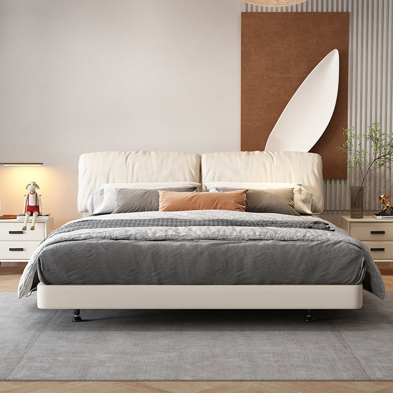 Floating Bed Luxury Genuine Leather Bed