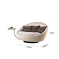 Italian Minimalist Round Fabric Single Sofa Designer Lacoon Modern Lazy Rotatable Balcony Lounge Chair
