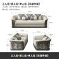 Italian Style Light Luxury Living Room Lacquered Genuine Leather Sofa Large Apartment High-End Villa Designer Mansion Whole House Furniture Customization