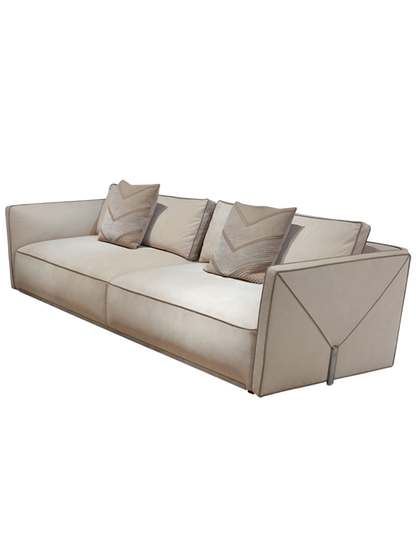 Italian Style New Modern Light Luxury Hong Kong Style visionnaire Envelope Sofa Corner Villa Matte Leather Sofa
