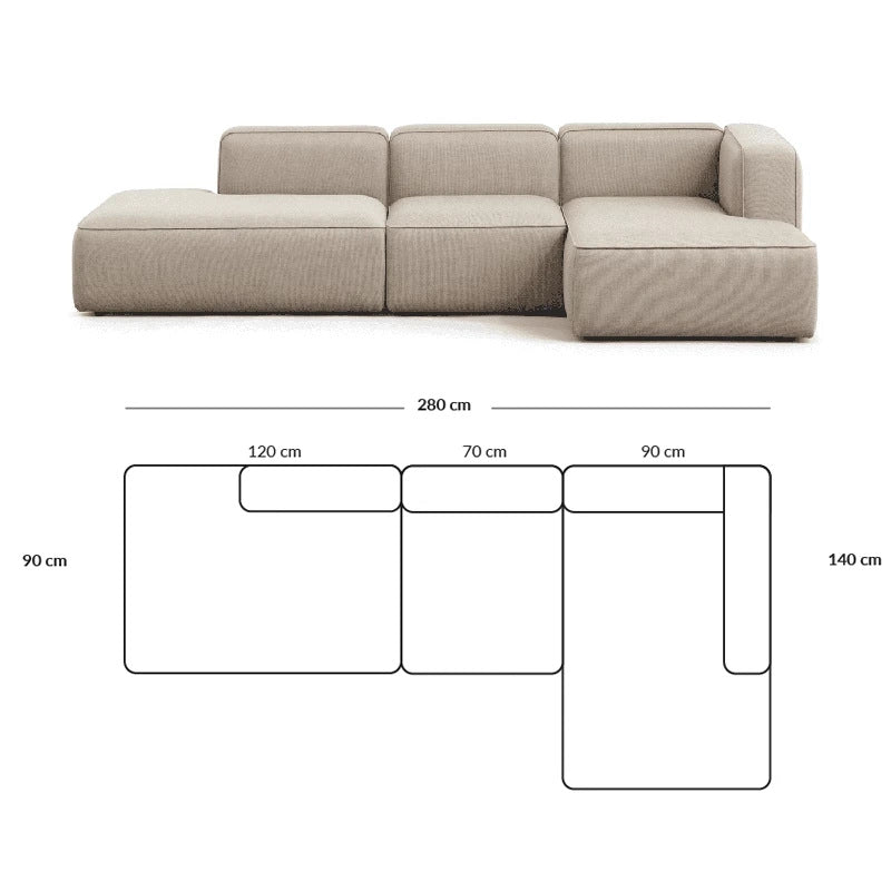 Simple Small Apartment Home Use Two or Three Seater Fabric Sofa Cotton Linen Armless Straight Row Modular Combination Reception Sofa