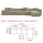 Tofu Block Double-Sided Fabric Sofa