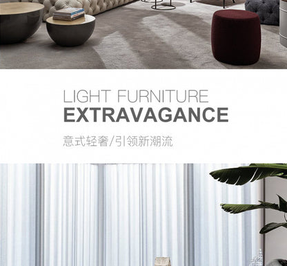 Italian Style Light Luxury Fabric Zipper Sofa Postmodern Classic Large and Small Apartment Model Home Creative Design Sofa