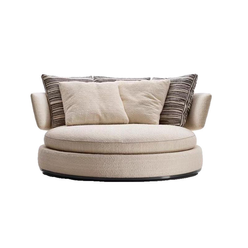 Italian Minimalist Leisure Chair Fabric Single Sofa