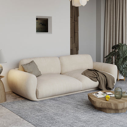 Japanese Style ins Cream Wabi-Sabi Style Simple Modern Three-Seater Sofa for Rental Apartments Small Living Room Double Nordic Style
