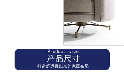 Italian Light Luxury Visionnaire Fabric Sofa Chair Designer Living Room Lounge Chair Balcony Armrest Backrest Chair