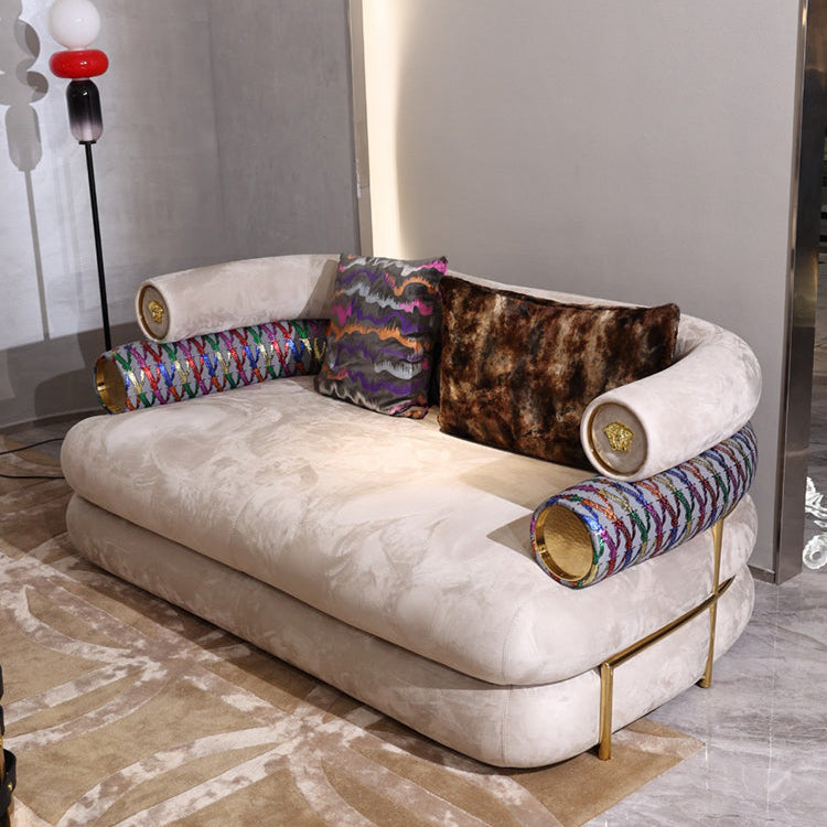 Italian Light Luxury Visionnaire Stainless Steel Sofa