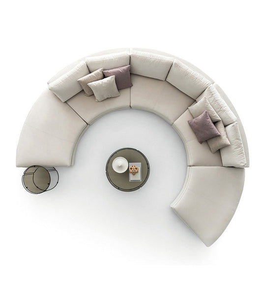 Fabric Hotel Living Room KTV Semicircular Sofa