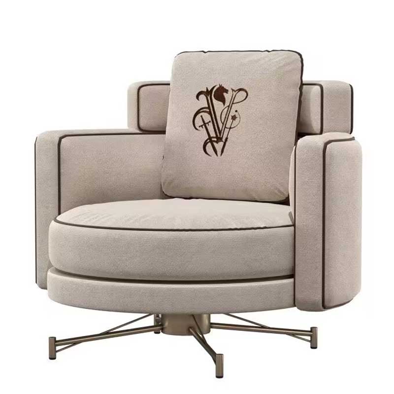 Italian Light Luxury Visionnaire Fabric Sofa Chair Designer Living Room Lounge Chair Balcony Armrest Backrest Chair