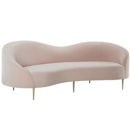 Nordic Stainless Steel Curved Sofa Modern New Style Living Room Irregular Sofa High-end Clothing Store Club Fabric Sofa