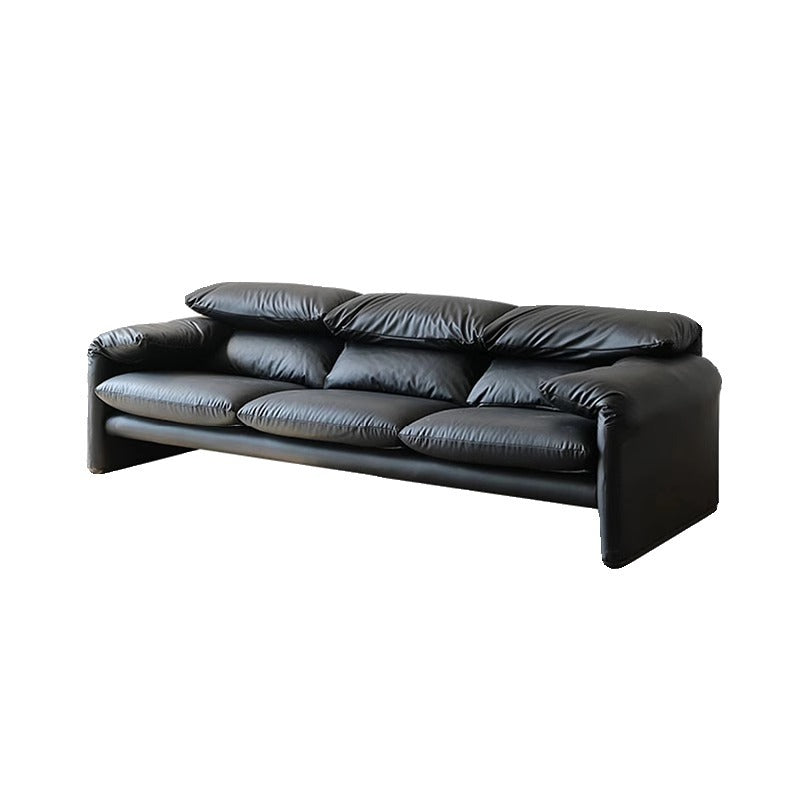 Vintage Style Malanega Genuine Leather Sofa