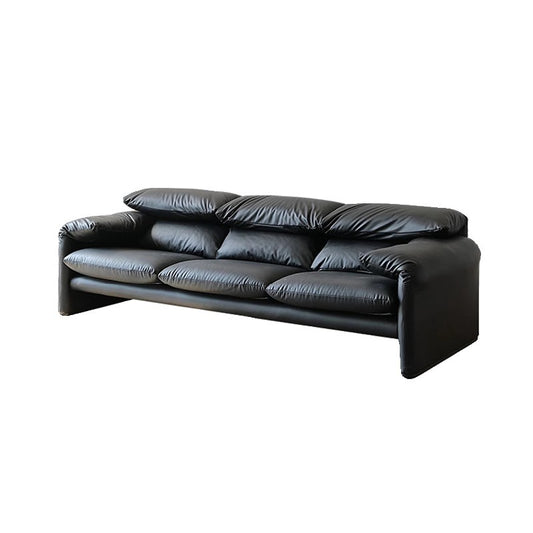 Vintage Style Malanega Genuine Leather Sofa