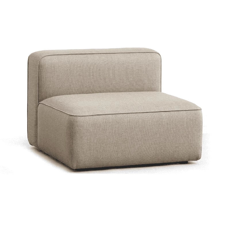 Simple Small Apartment Home Use Two or Three Seater Fabric Sofa Cotton Linen Armless Straight Row Modular Combination Reception Sofa