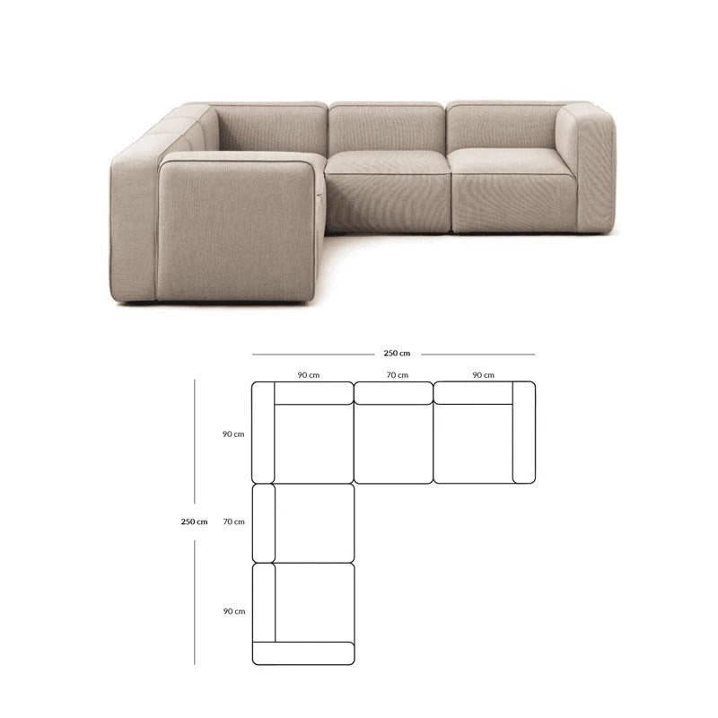Simple Small Apartment Home Use Two or Three Seater Fabric Sofa Cotton Linen Armless Straight Row Modular Combination Reception Sofa