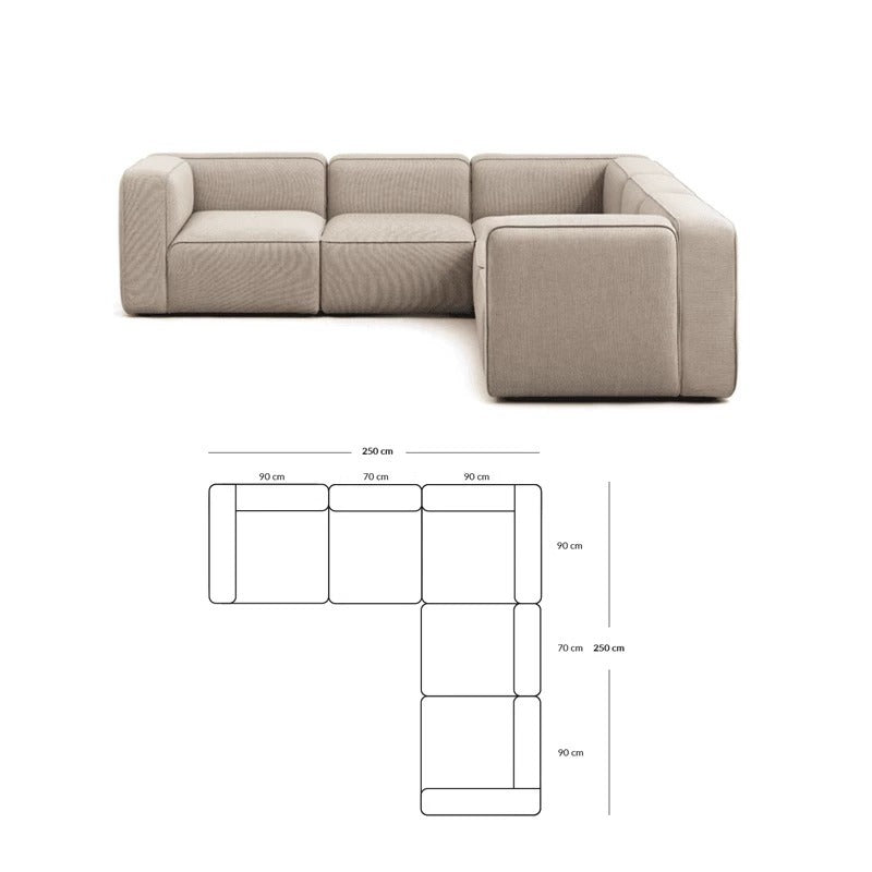 Simple Small Apartment Home Use Two or Three Seater Fabric Sofa Cotton Linen Armless Straight Row Modular Combination Reception Sofa