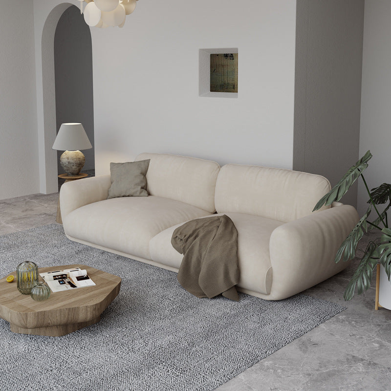 Japanese Style ins Cream Wabi-Sabi Style Simple Modern Three-Seater Sofa for Rental Apartments Small Living Room Double Nordic Style