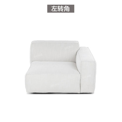 Simple Modern Modular Fabric Small Apartment Chaise Lounge Wabi-Sabi Style Living Room sofa Technology Cloth Tofu Block Small Sofa