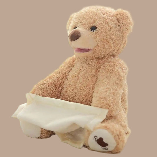 Peekaboo Baby Bear Toy - Interactive Hide & Seek Plush Toy for Infants