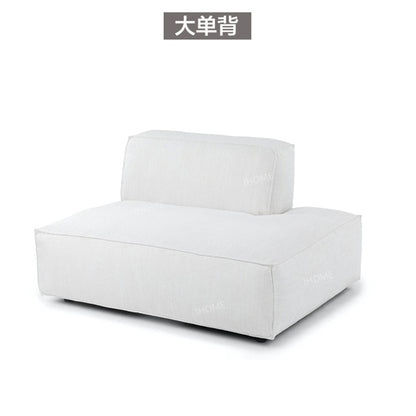 Simple Modern Modular Fabric Small Apartment Chaise Lounge Wabi-Sabi Style Living Room sofa Technology Cloth Tofu Block Small Sofa