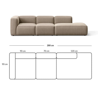 Simple Small Apartment Home Use Two or Three Seater Fabric Sofa Cotton Linen Armless Straight Row Modular Combination Reception Sofa