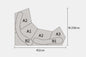 Living room rock fabric sofa