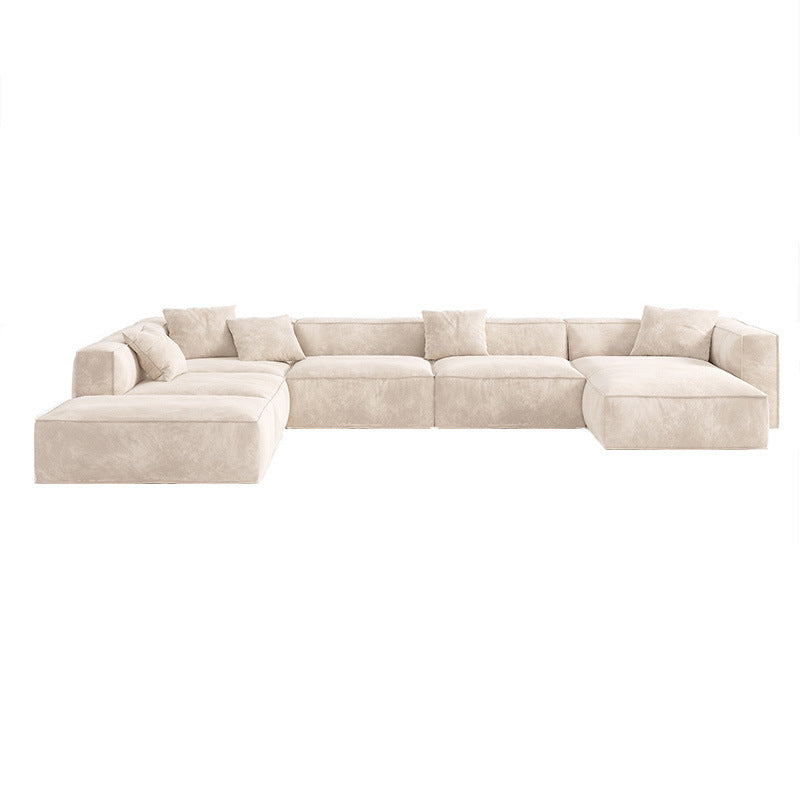 Tofu Block Double-Sided Fabric Sofa