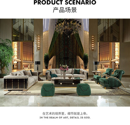 Italian Style Light Luxury Lounge Chair Pure Copper Snake Chair RobertoCacalli Leisure Sofa Chair Crocodile Leather Single Armchair