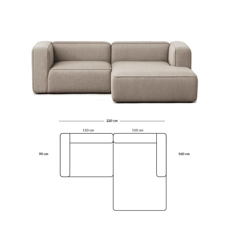 Simple Small Apartment Home Use Two or Three Seater Fabric Sofa Cotton Linen Armless Straight Row Modular Combination Reception Sofa