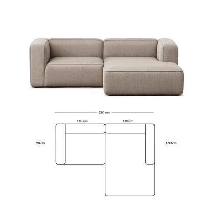 Simple Small Apartment Home Use Two or Three Seater Fabric Sofa Cotton Linen Armless Straight Row Modular Combination Reception Sofa