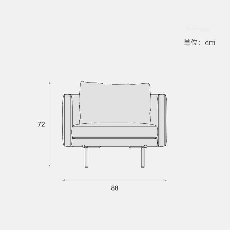 Living Room Bedroom Rotatable Leisure Sofa Chair