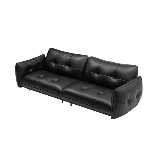 French Retro Genuine Leather Walker Sofa