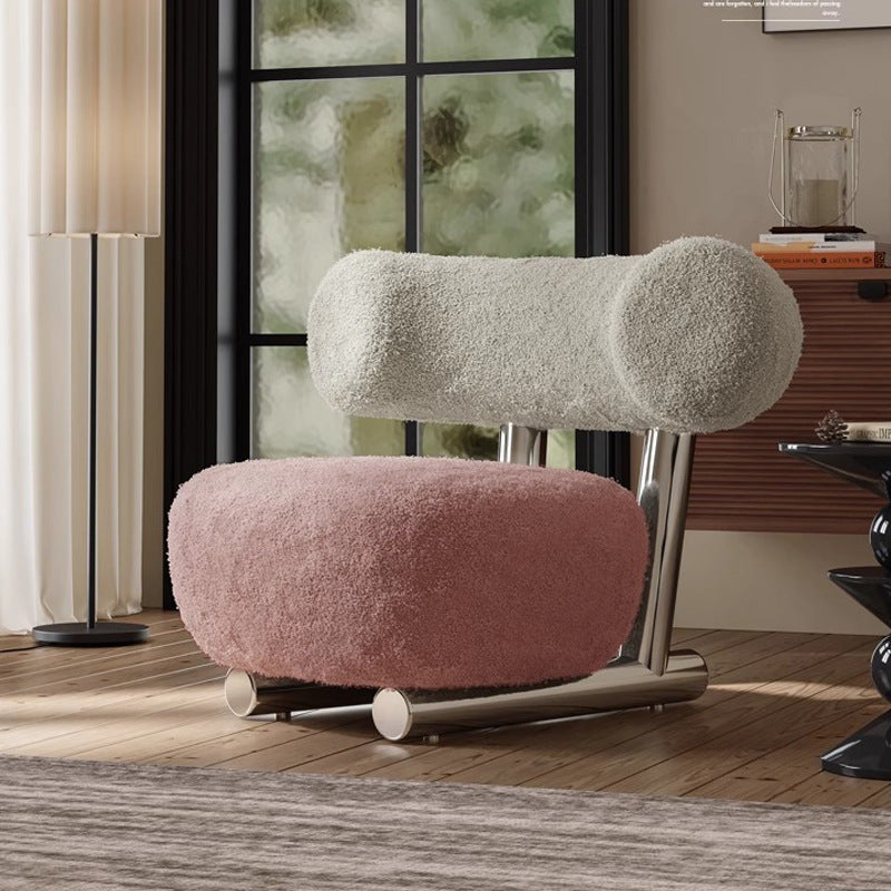 Nordic Light Luxury Sleigh Chair Single Sofa