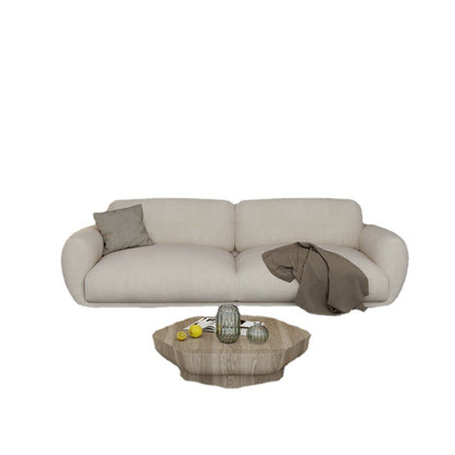 Japanese Style ins Cream Wabi-Sabi Style Simple Modern Three-Seater Sofa for Rental Apartments Small Living Room Double Nordic Style