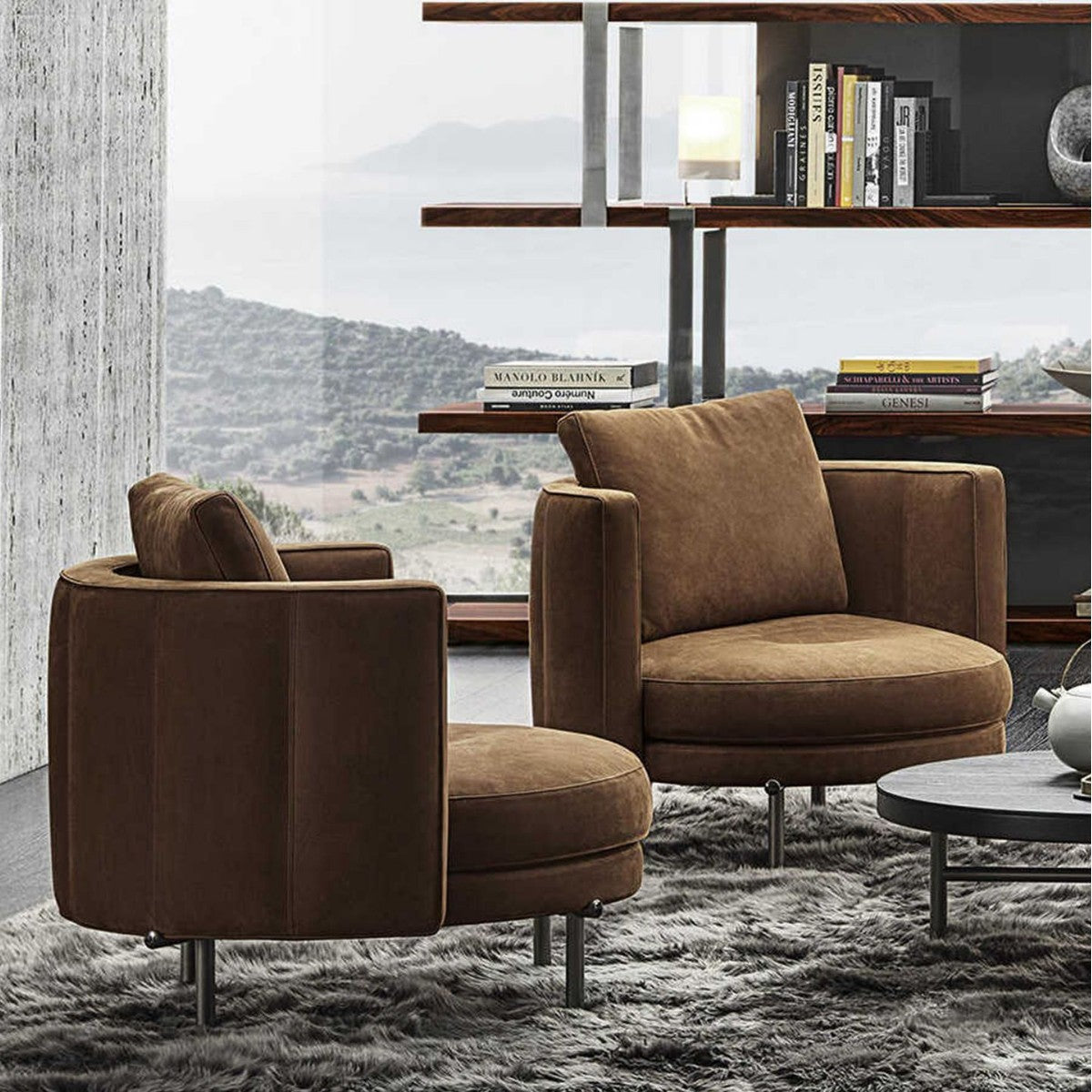 Living Room Bedroom Rotatable Leisure Sofa Chair