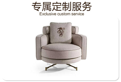 Italian Light Luxury Visionnaire Fabric Sofa Chair Designer Living Room Lounge Chair Balcony Armrest Backrest Chair