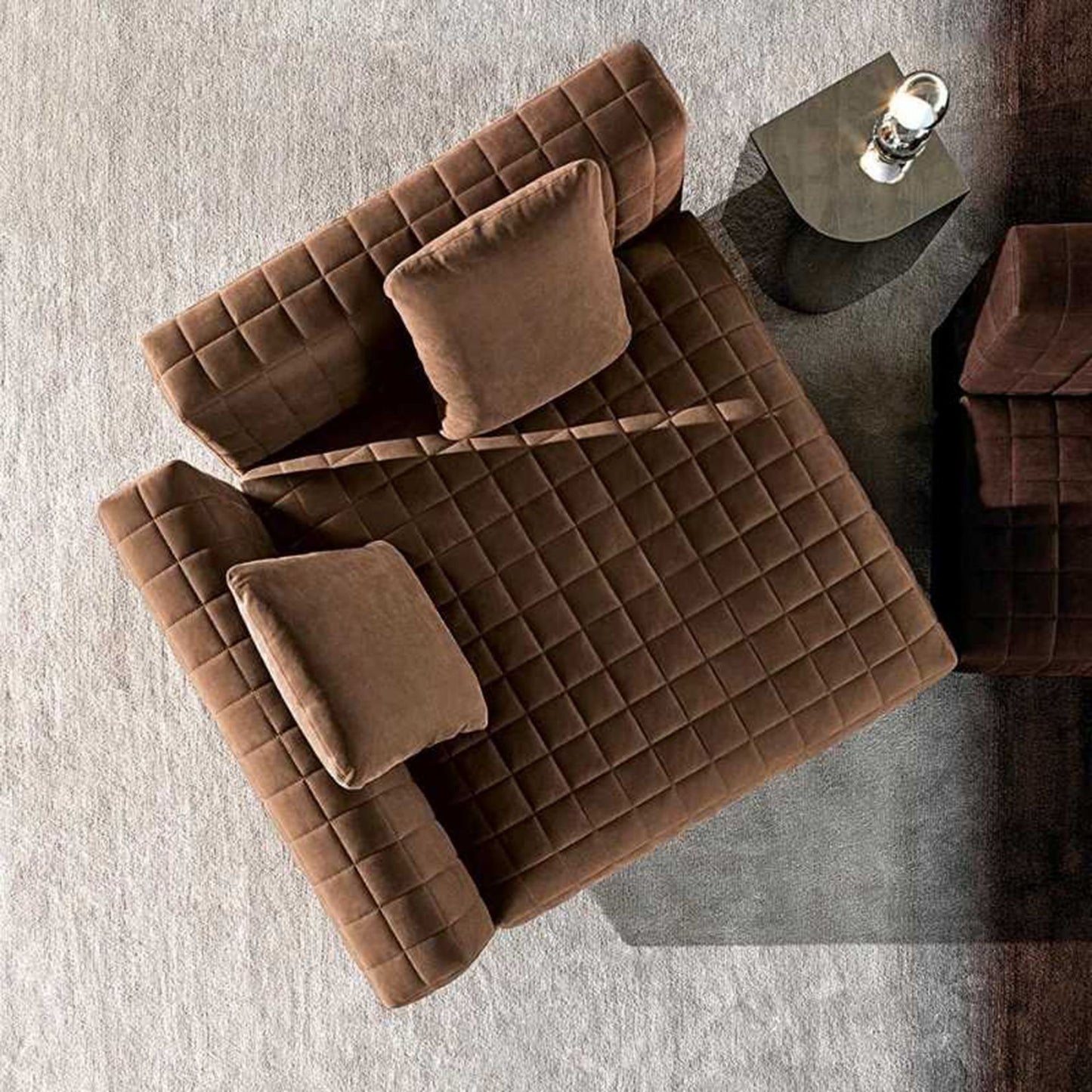 Italian Minimalist Sofa Module Leather