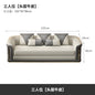 Italian Style Light Luxury Living Room Lacquered Genuine Leather Sofa Large Apartment High-End Villa Designer Mansion Whole House Furniture Customization