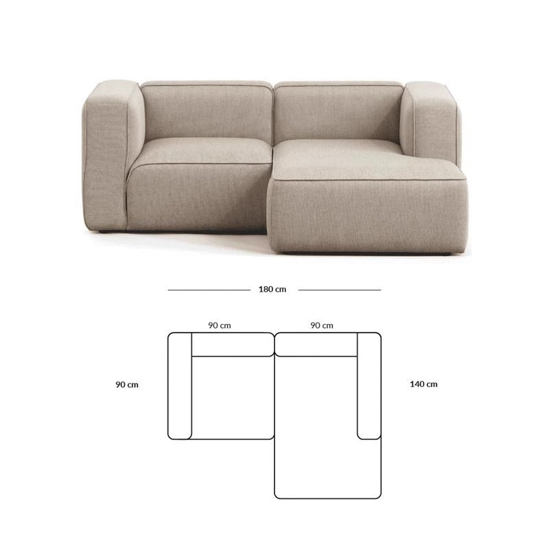 Simple Small Apartment Home Use Two or Three Seater Fabric Sofa Cotton Linen Armless Straight Row Modular Combination Reception Sofa