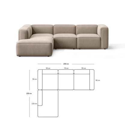 Simple Small Apartment Home Use Two or Three Seater Fabric Sofa Cotton Linen Armless Straight Row Modular Combination Reception Sofa