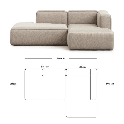 Simple Small Apartment Home Use Two or Three Seater Fabric Sofa Cotton Linen Armless Straight Row Modular Combination Reception Sofa