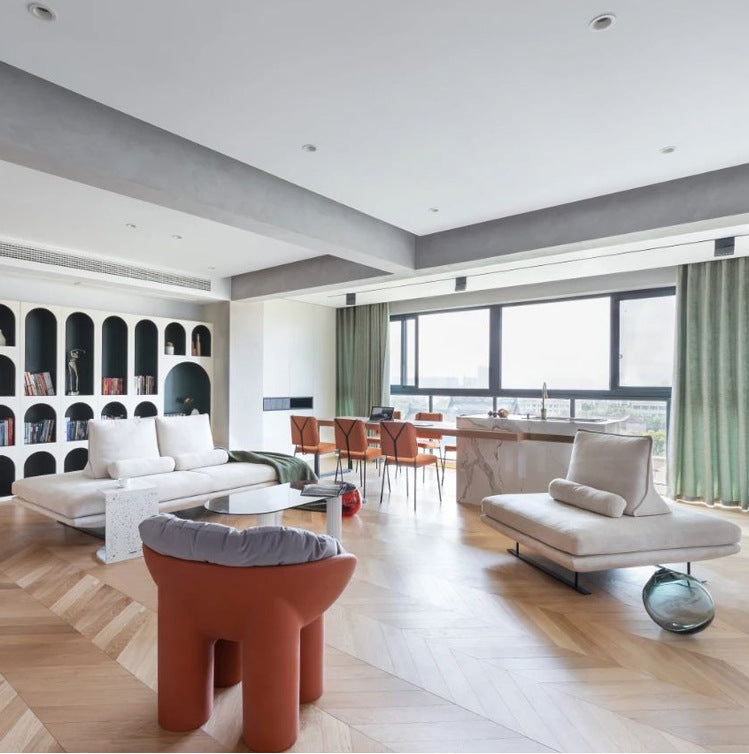 Light Luxury ins Minimalist Armless Fabric Sofa