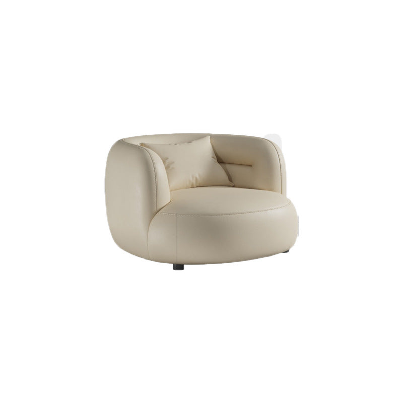 Cream Style Lamb Wool Single Sofa Chair Leisure Chair Balcony Nordic Simple Living Room Bedroom Light Luxury Curved Italian Style