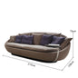 Italian Minimalist Round Fabric Single Sofa Designer Lacoon Modern Lazy Rotatable Balcony Lounge Chair