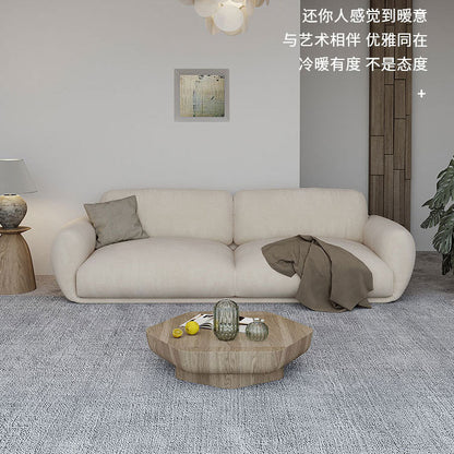 Japanese Style ins Cream Wabi-Sabi Style Simple Modern Three-Seater Sofa for Rental Apartments Small Living Room Double Nordic Style