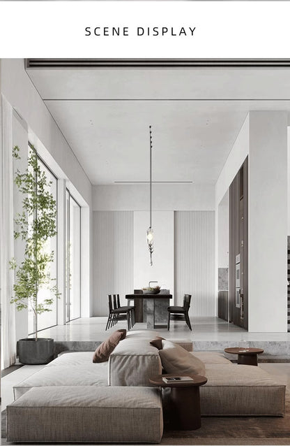 Nordic Minimalist Tofu Block Artistic Double-Sided Modular Combination Large Apartment Light Luxury Leather and Fabric Combined Living Room Straight Sofa
