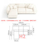 Tofu Block Double-Sided Fabric Sofa