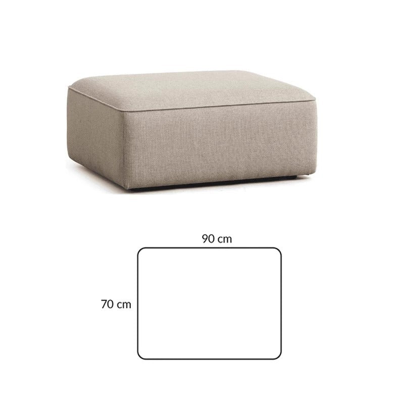 Simple Small Apartment Home Use Two or Three Seater Fabric Sofa Cotton Linen Armless Straight Row Modular Combination Reception Sofa