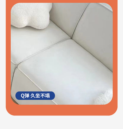 Simple Modern Modular Fabric Small Apartment Chaise Lounge Wabi-Sabi Style Living Room sofa Technology Cloth Tofu Block Small Sofa