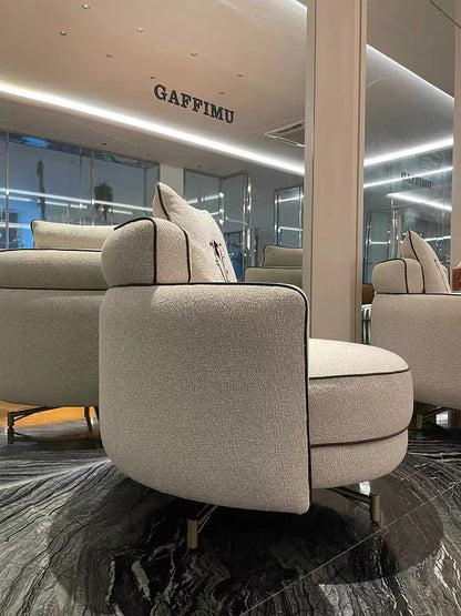 Italian Light Luxury Visionnaire Fabric Sofa Chair Designer Living Room Lounge Chair Balcony Armrest Backrest Chair